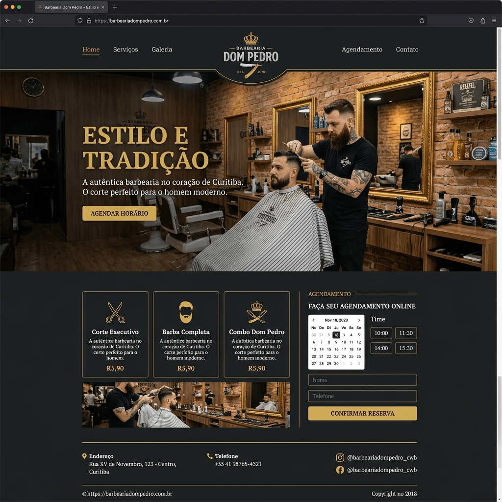 Projeto Barbearia Dom Pedro